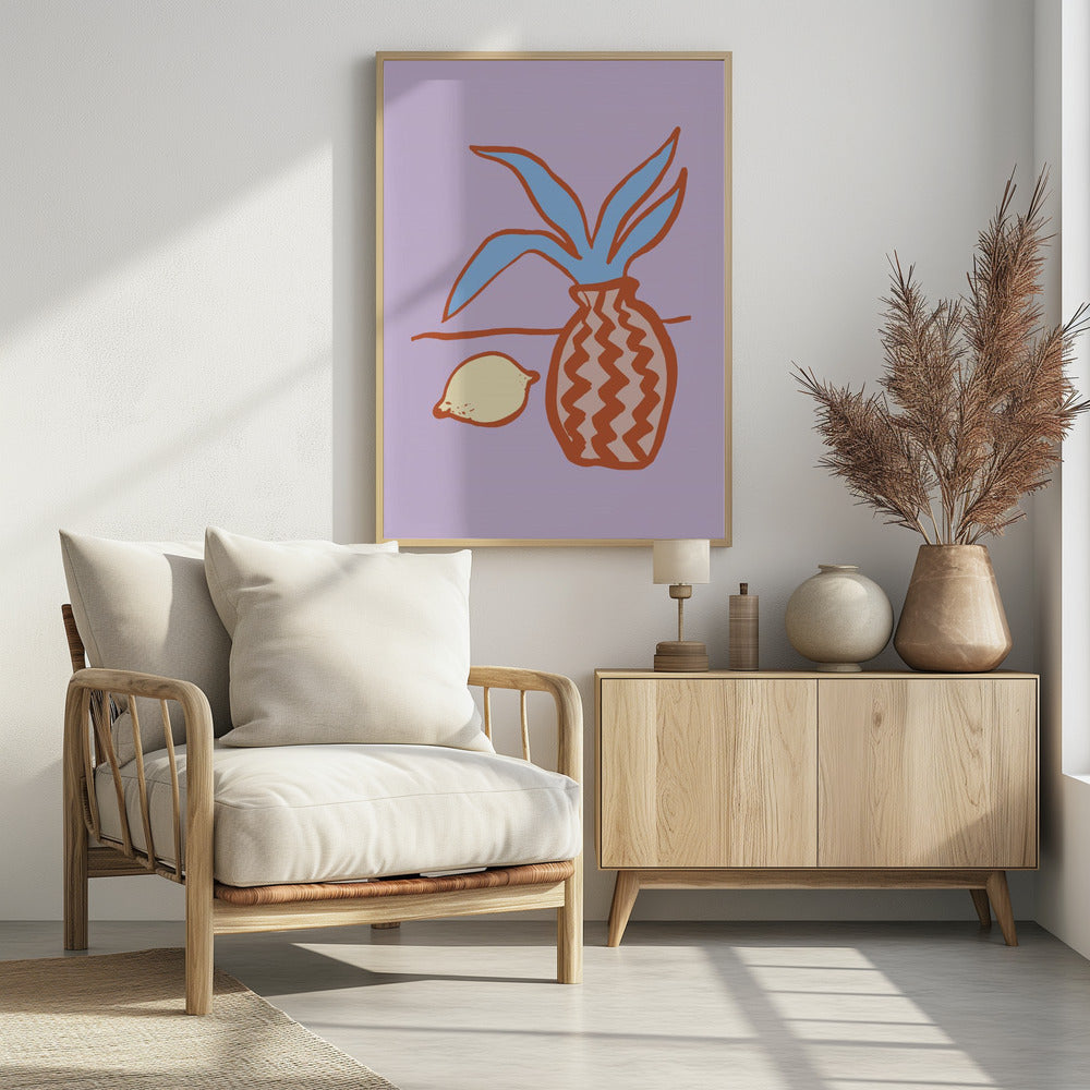 Lilac Lemon Poster