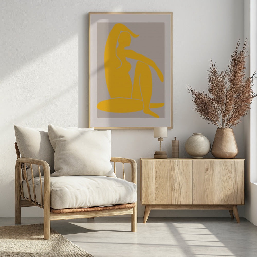 Yellow Figure Poster