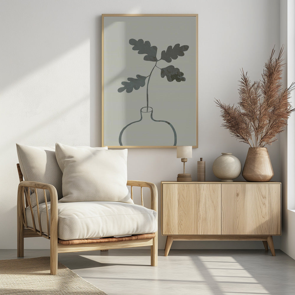 Green Oak Plant Poster