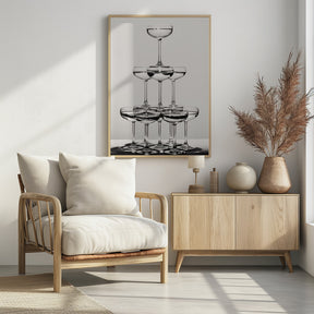 Champagne tower_6 Poster