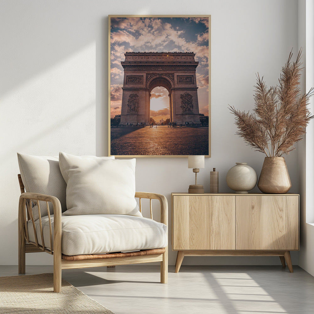 Golden Arc of Paris Poster