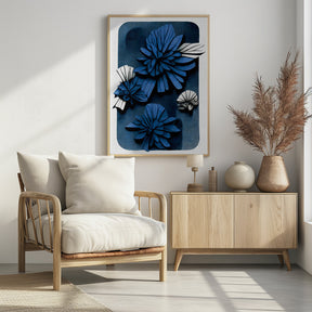 Blue Blossoms Poster