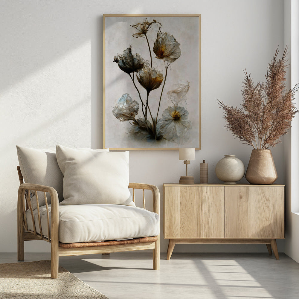 Crystal Flowers Poster