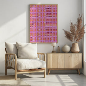 Pink Plaid Poster