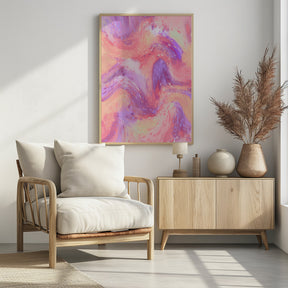 Pastel Space Pattern Poster