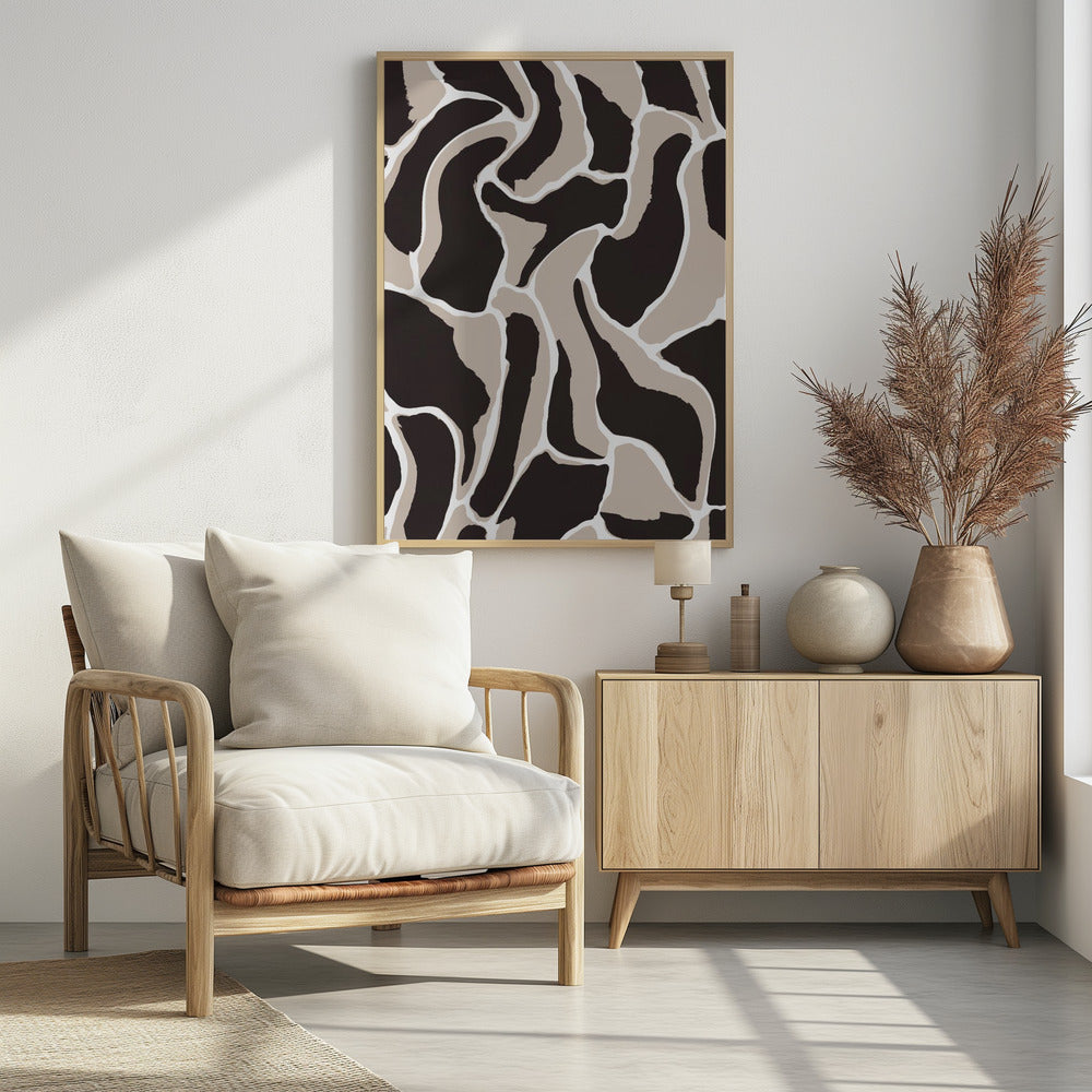 Brown Animal Pattern Poster