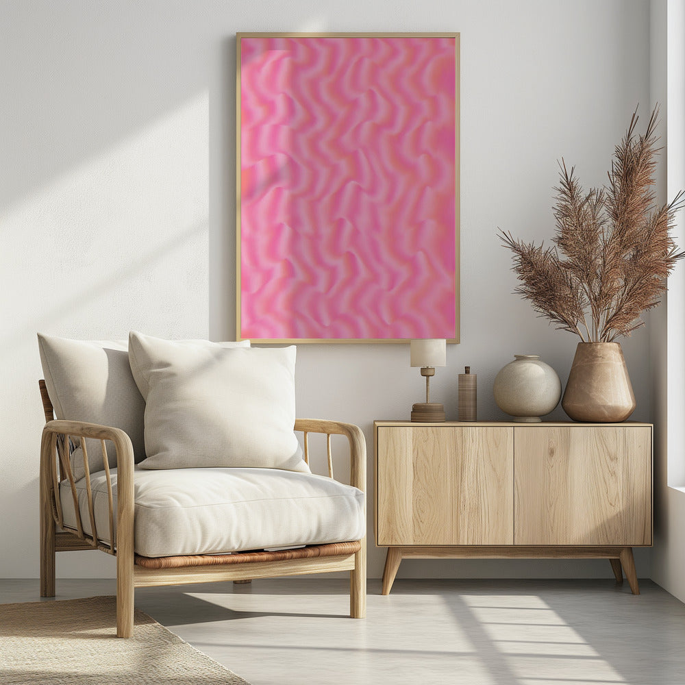 Pink Silk Pattern Poster