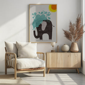 Funny elephant Poster