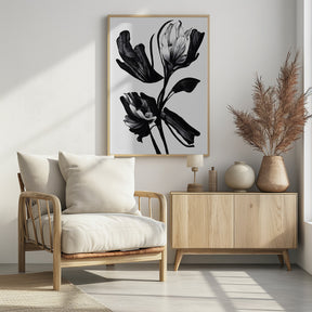 Black Flower Poster