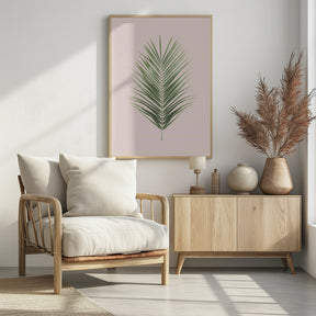 Palm Leaf Blush Poster