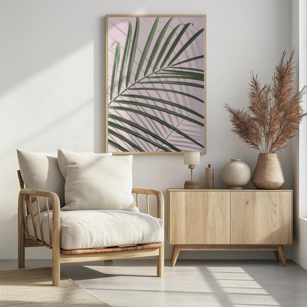 Palm Leaf Shadow Poster