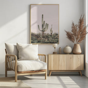 Pink Saguaro Poster