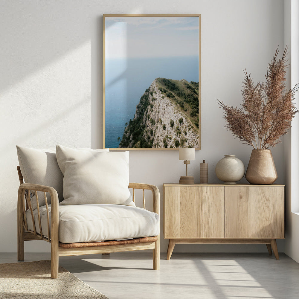 Mount Solaro Capri Poster