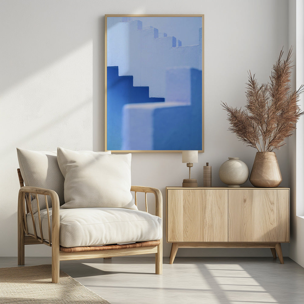 Muralla Roja in blue Poster