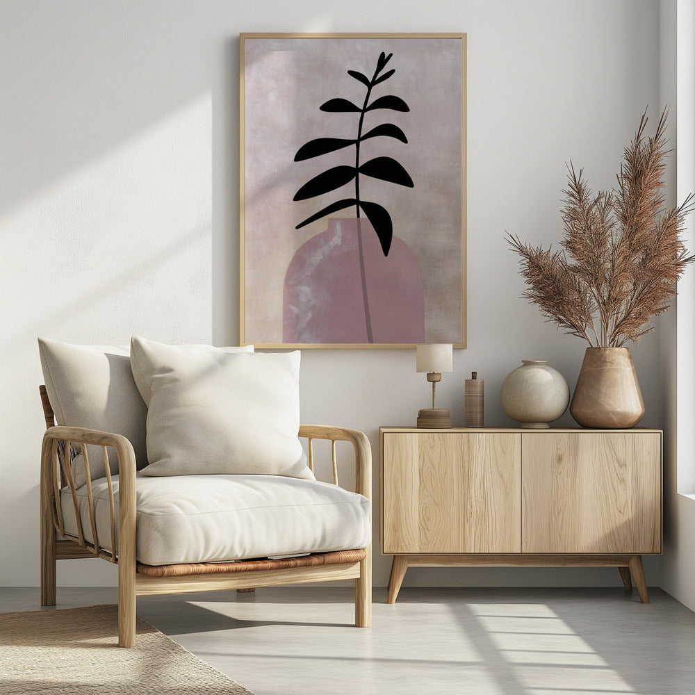 Eui vase with leaves Poster