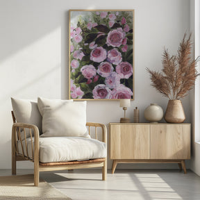 Aurorie painterly roses Poster