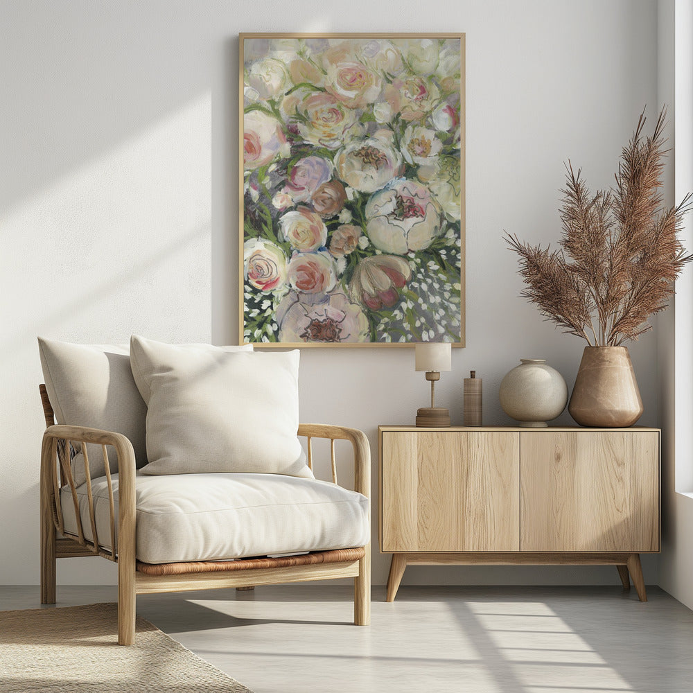 Maeve painterly florals Poster