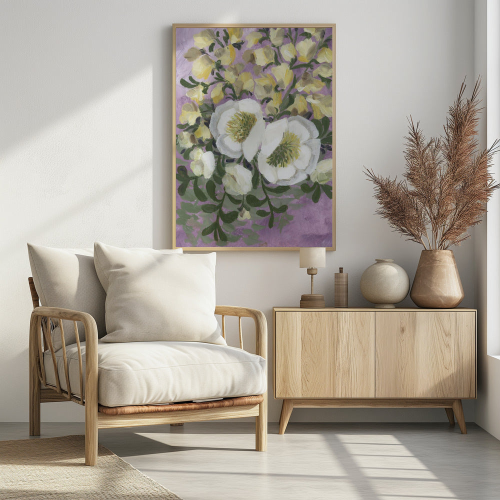 Raelynna painterly florals Poster