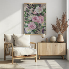 Zoye painterly bouquet Poster