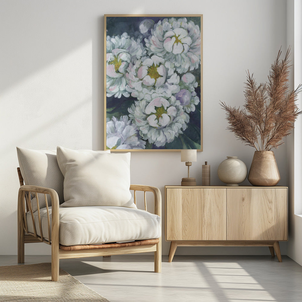 Willoh painterly peonies Poster