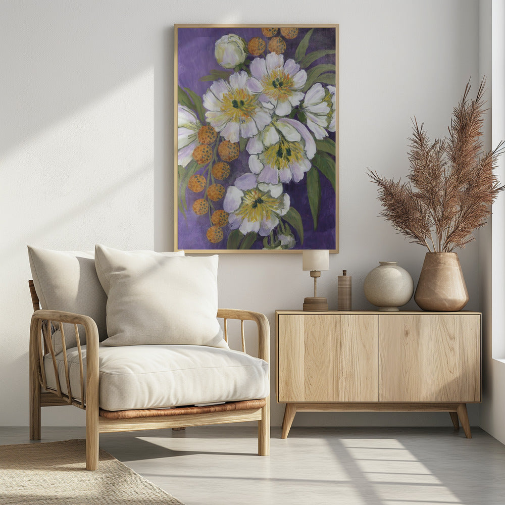 Choi painterly bouquet Poster