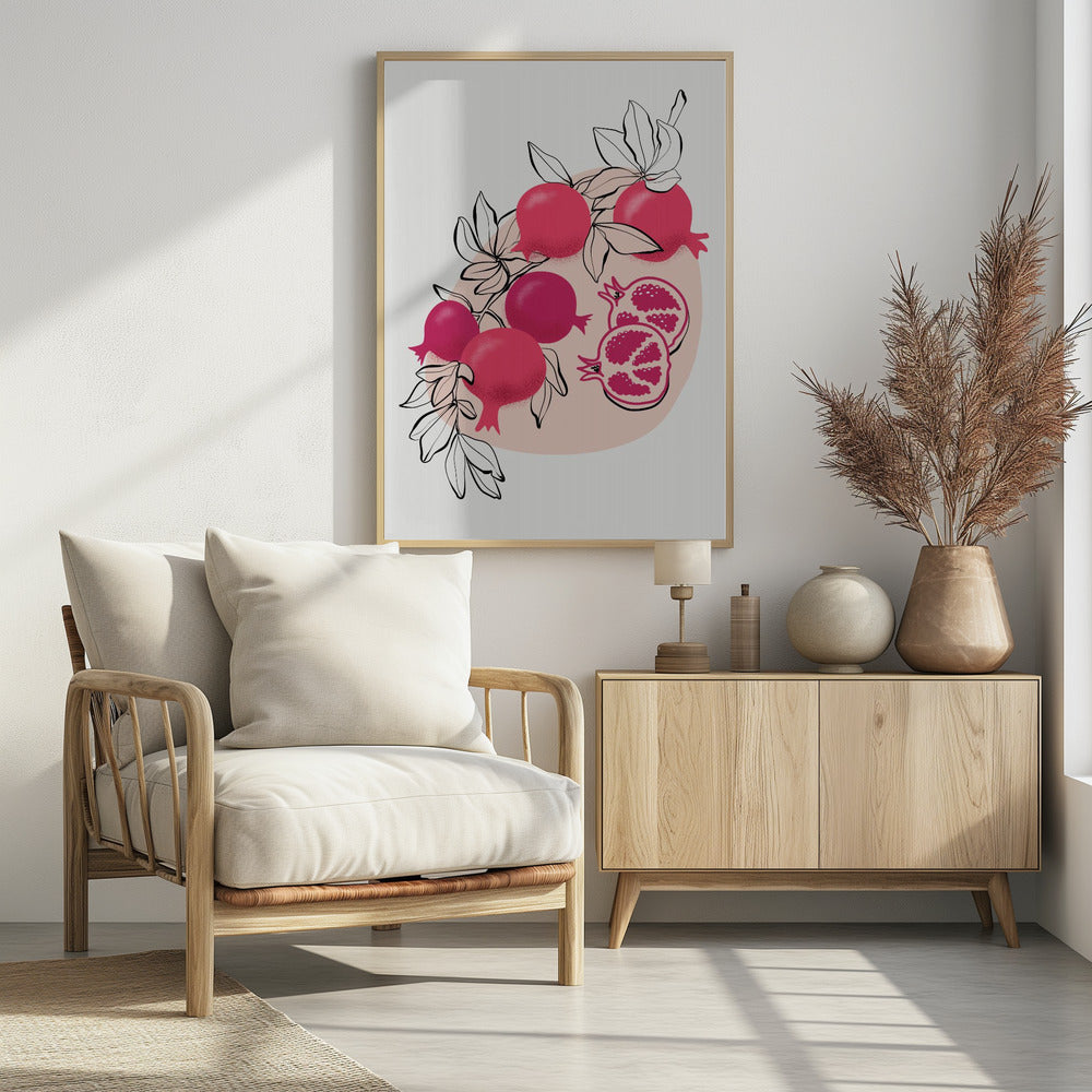 Fathia pomegranates Poster