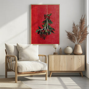 Painted Mistletoe Poster