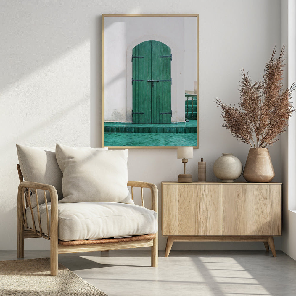 Marrakesh Green Door Poster