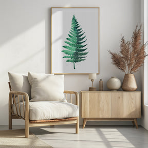 Watercolor fern Poster