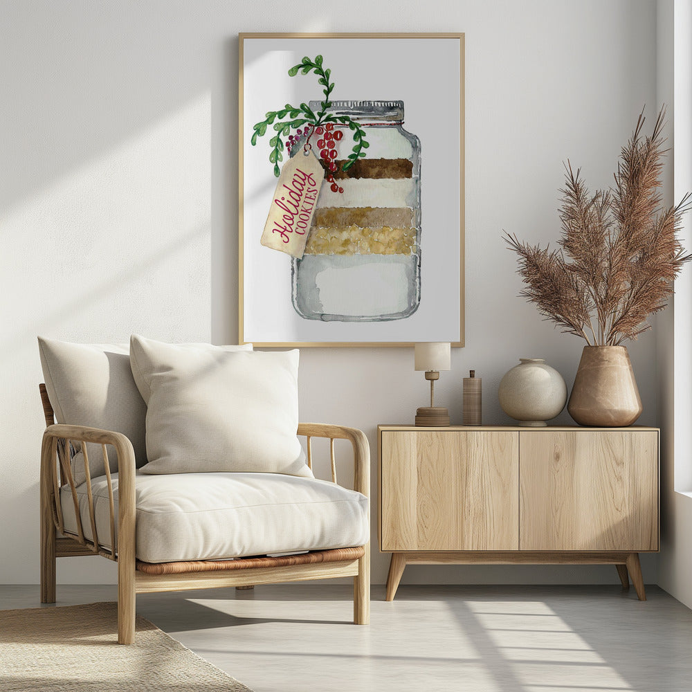 Holiday cookies in a jar Poster