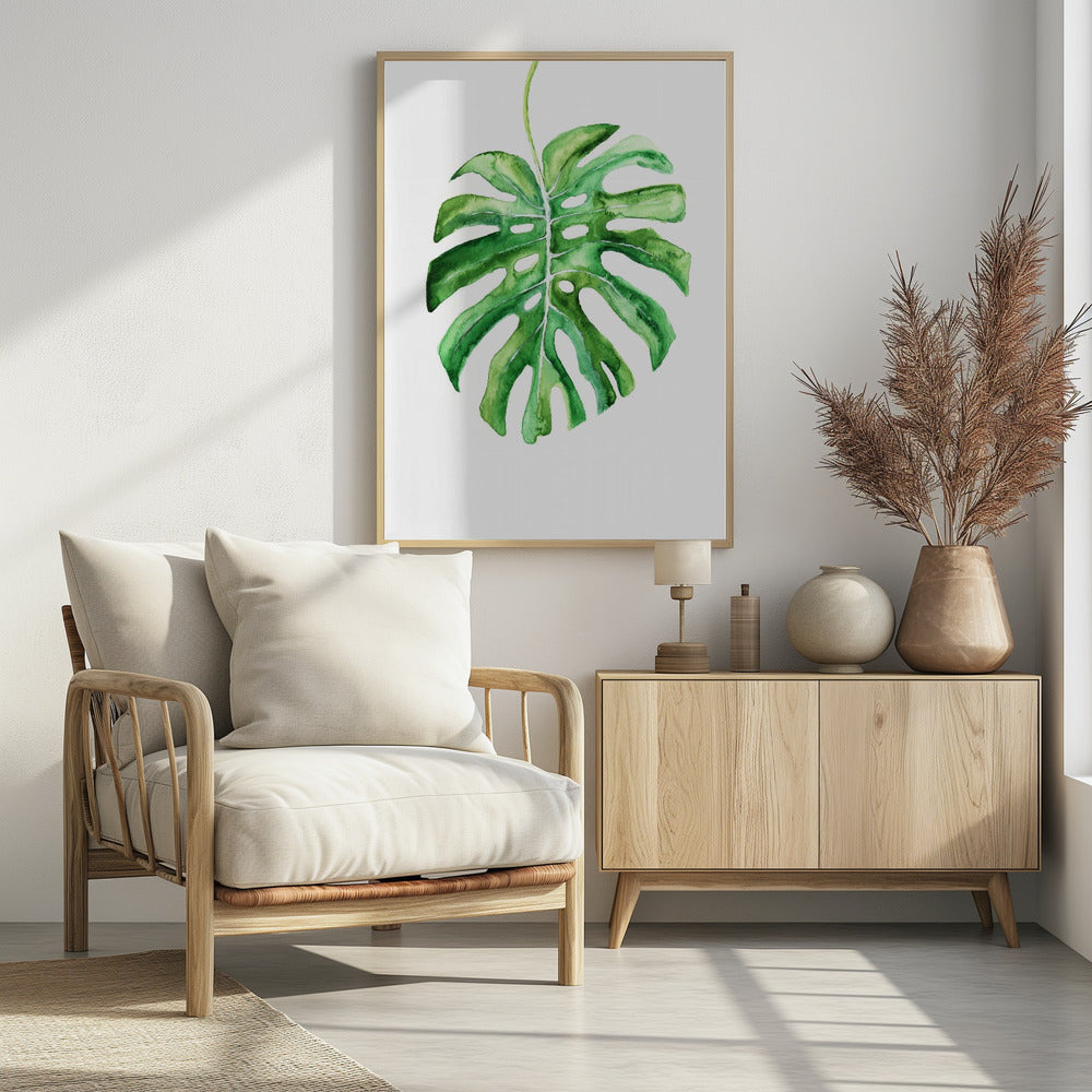 Monstera Leaf Poster