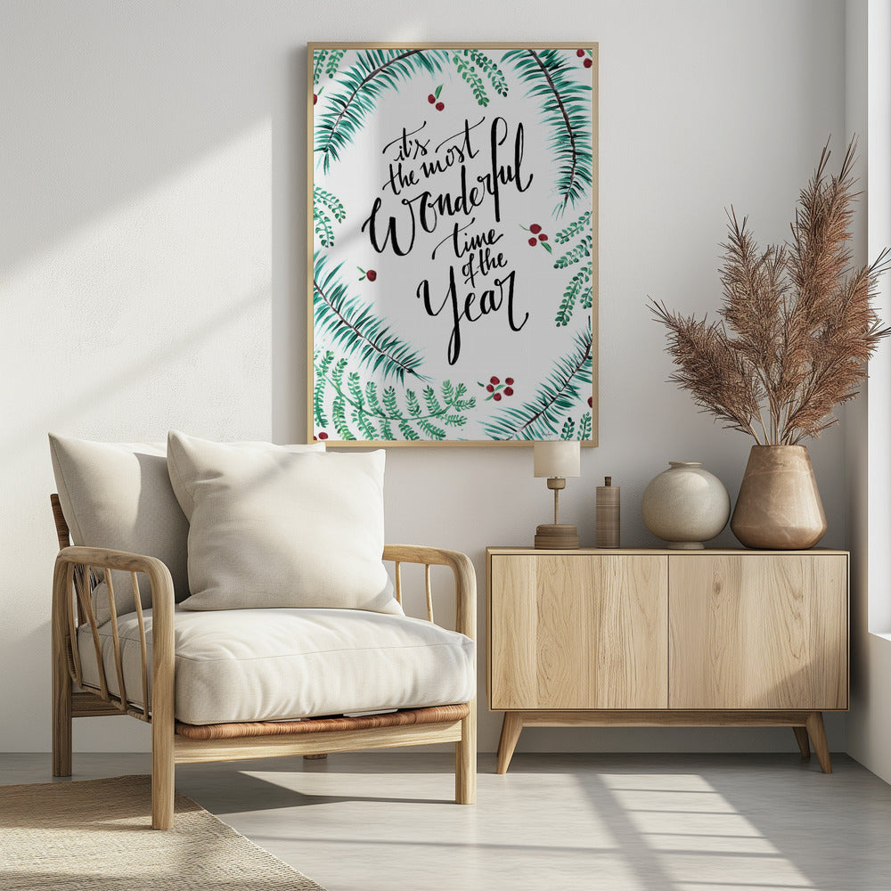 Most Wonderful Time Of The Year Christmas Poster