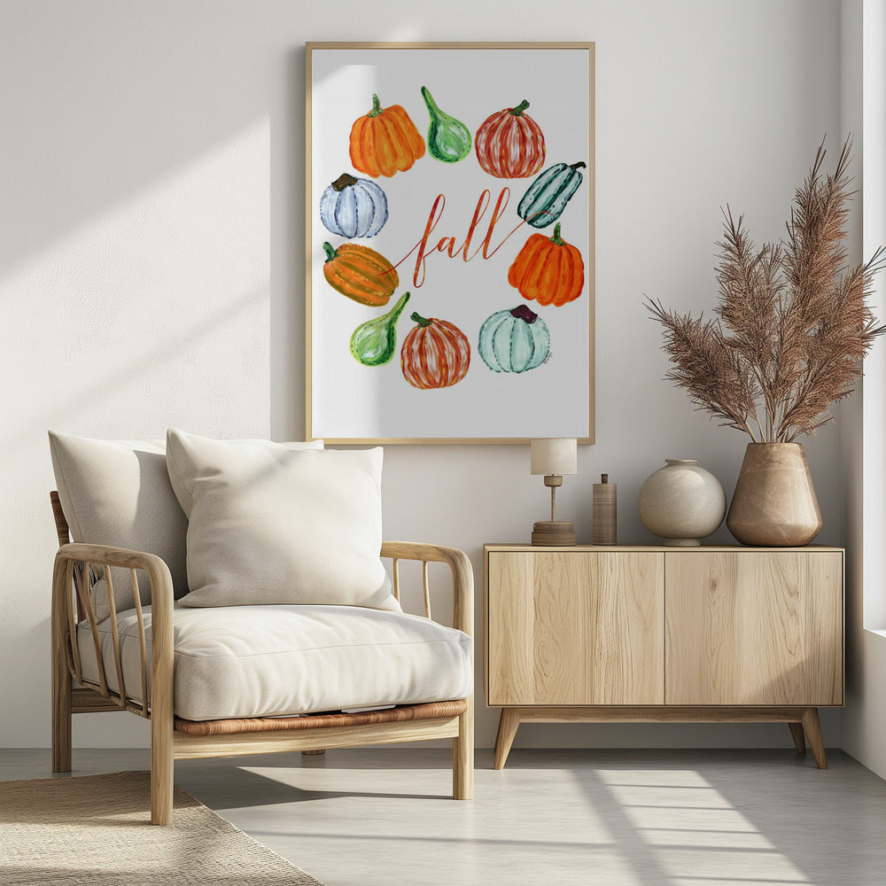 Fall pumkins Poster