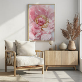 Blush peony I Poster