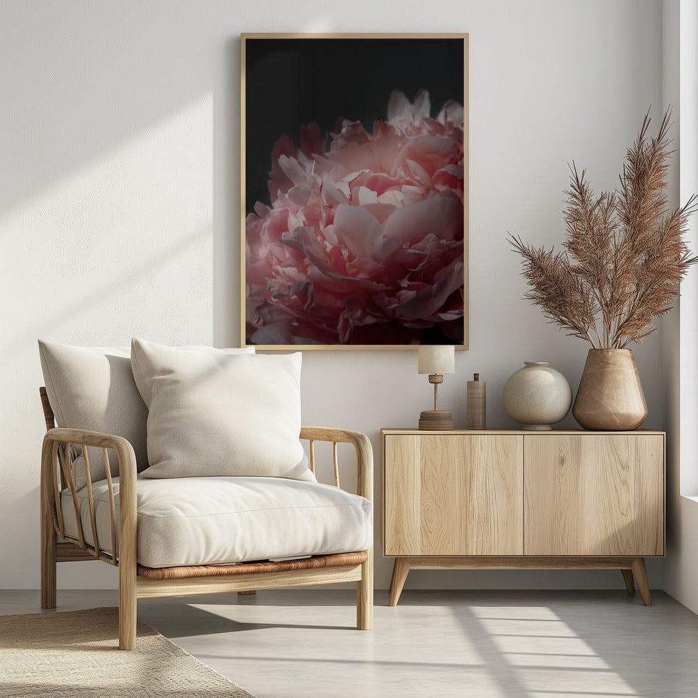 Moody blush peony I Poster