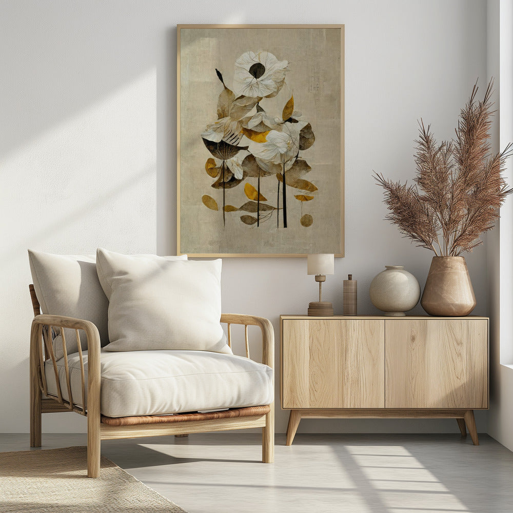 Sunbathing Flower Poster