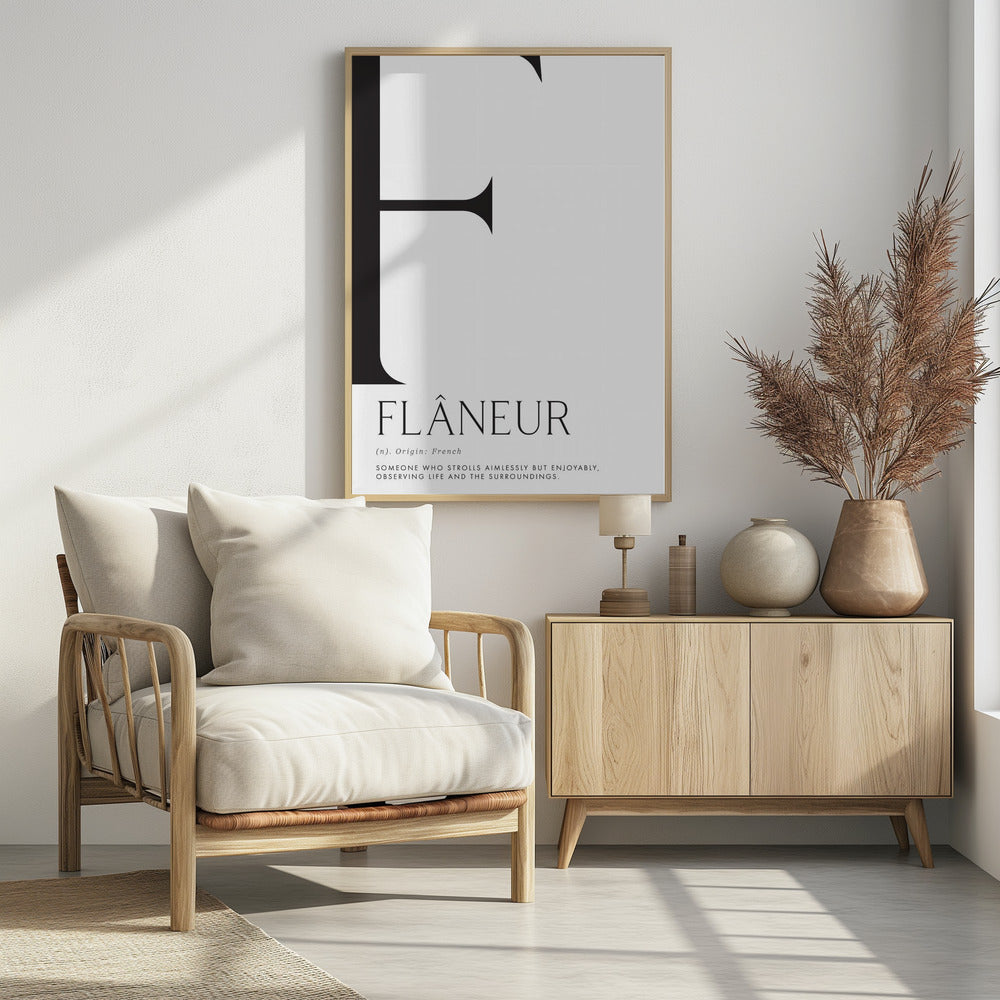 Flâneur definition Poster