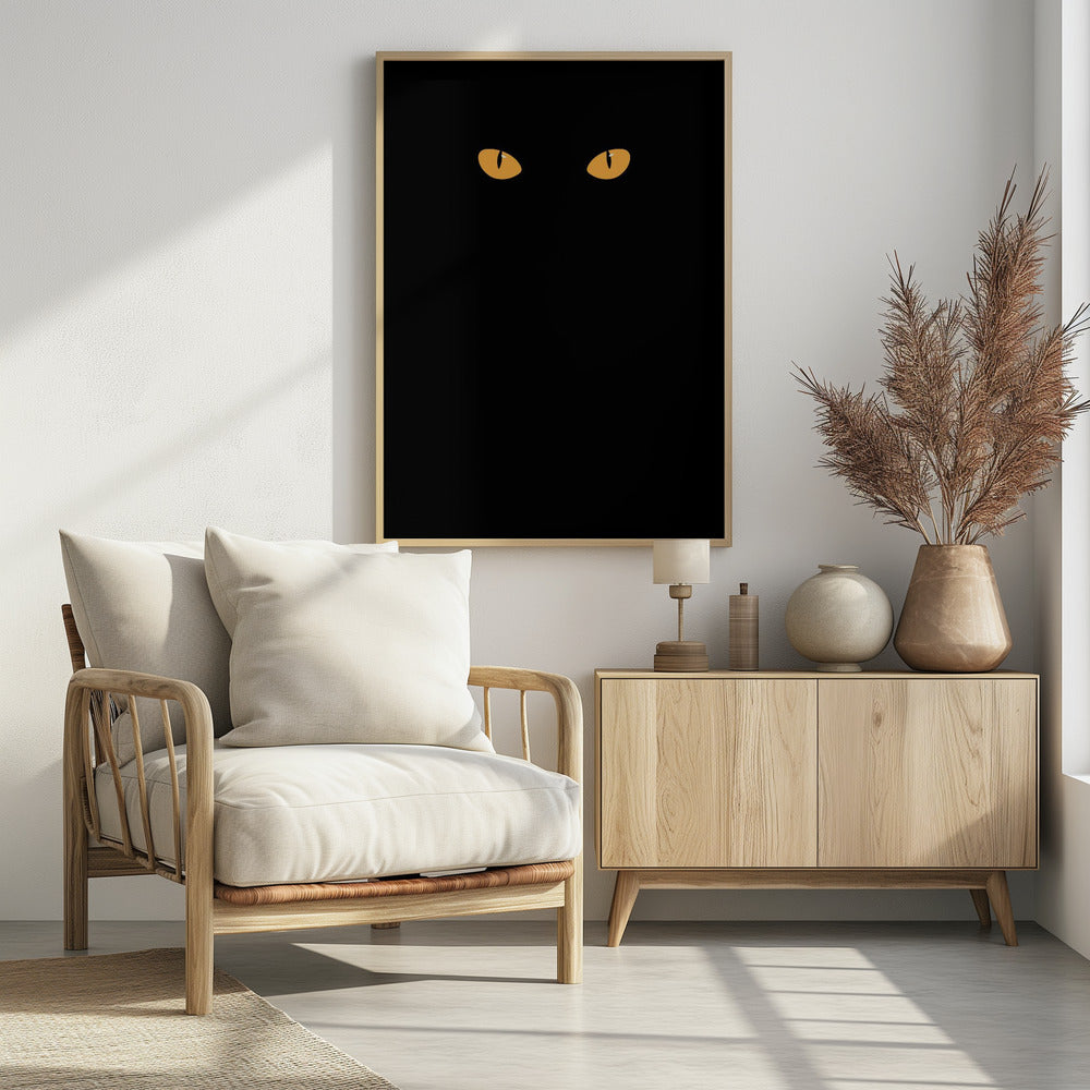 Halloween cat eyes Poster