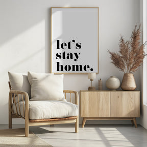 Let's stay home. Poster