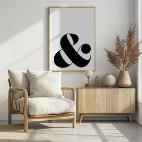 Scandi ampersand Poster