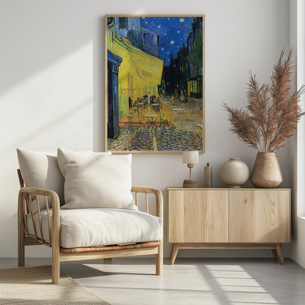 Café Terrace At Night Poster