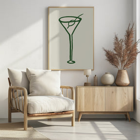 Cocktail Green Poster