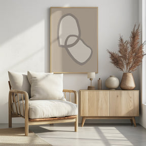 Shape 10 Beige Poster