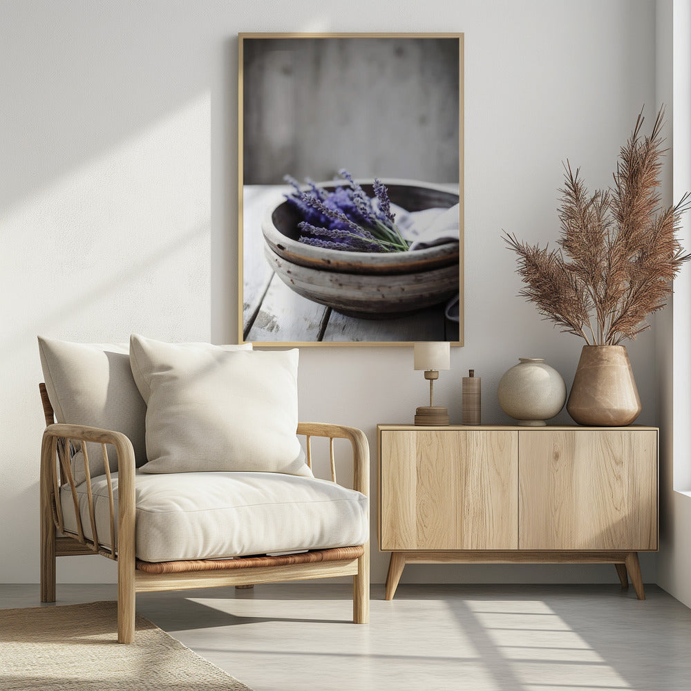 Lavender In Bowl Poster