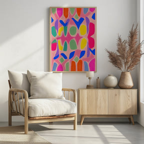 Pastel Neon  Pattern Poster