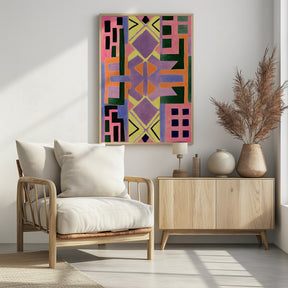 Peru Rug Pattern Poster