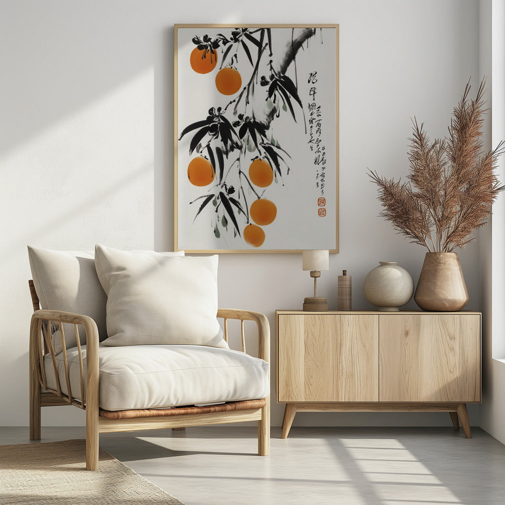 Japanese Oranges Poster