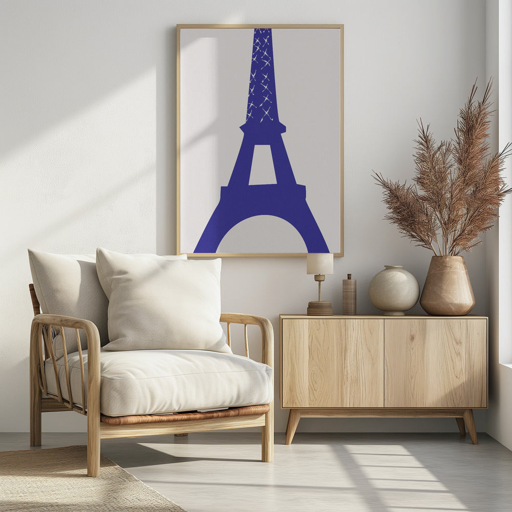 Eiffel Bleu Poster