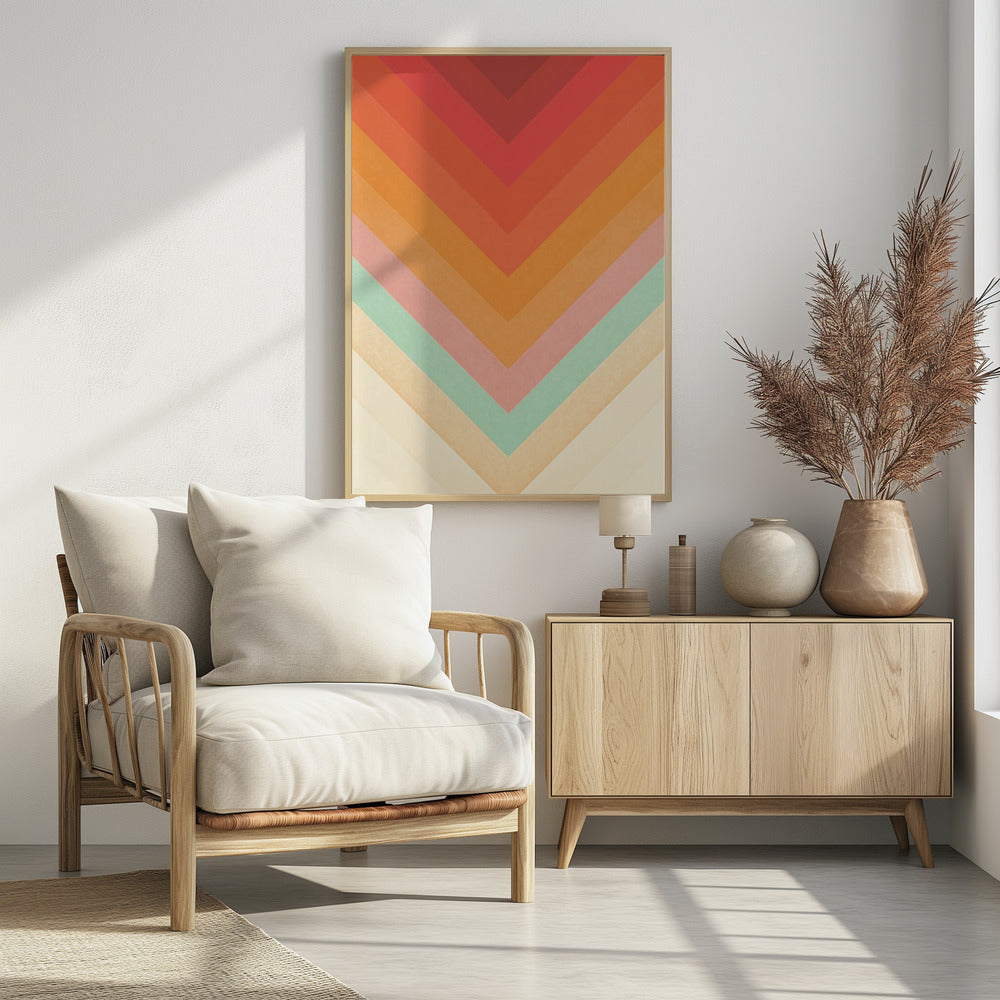 Rainbow Chevrons Poster