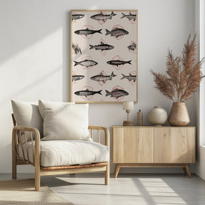 Fishes In Geometrics Nº4 Poster